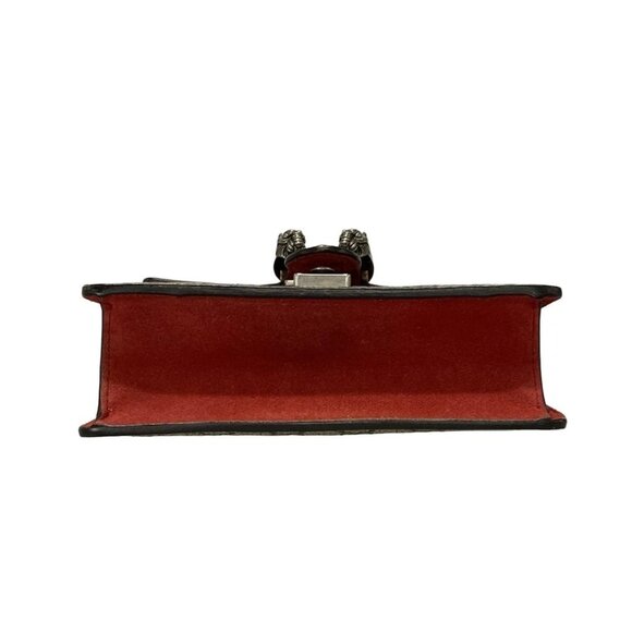GUCCI Dionysus/GG Blooms Beige Ebony Red PVC Suede Shoulder Bag 632-080925 - Picture 5 of 14
